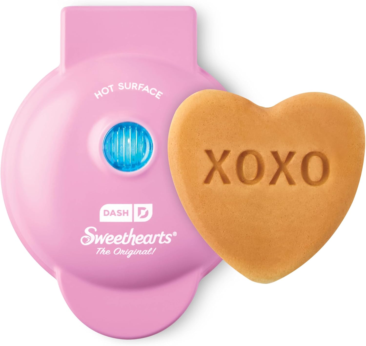 Dash and Sweethearts XOXO pink mini waffle maker