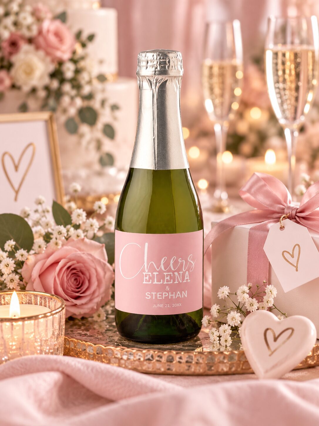 Personalized gifts - Pink Dramatic personalized gifts for you pink dramatic personalized wedding champagne bottle labels-pinkdramatic.com-pink dramatic personalized gifts