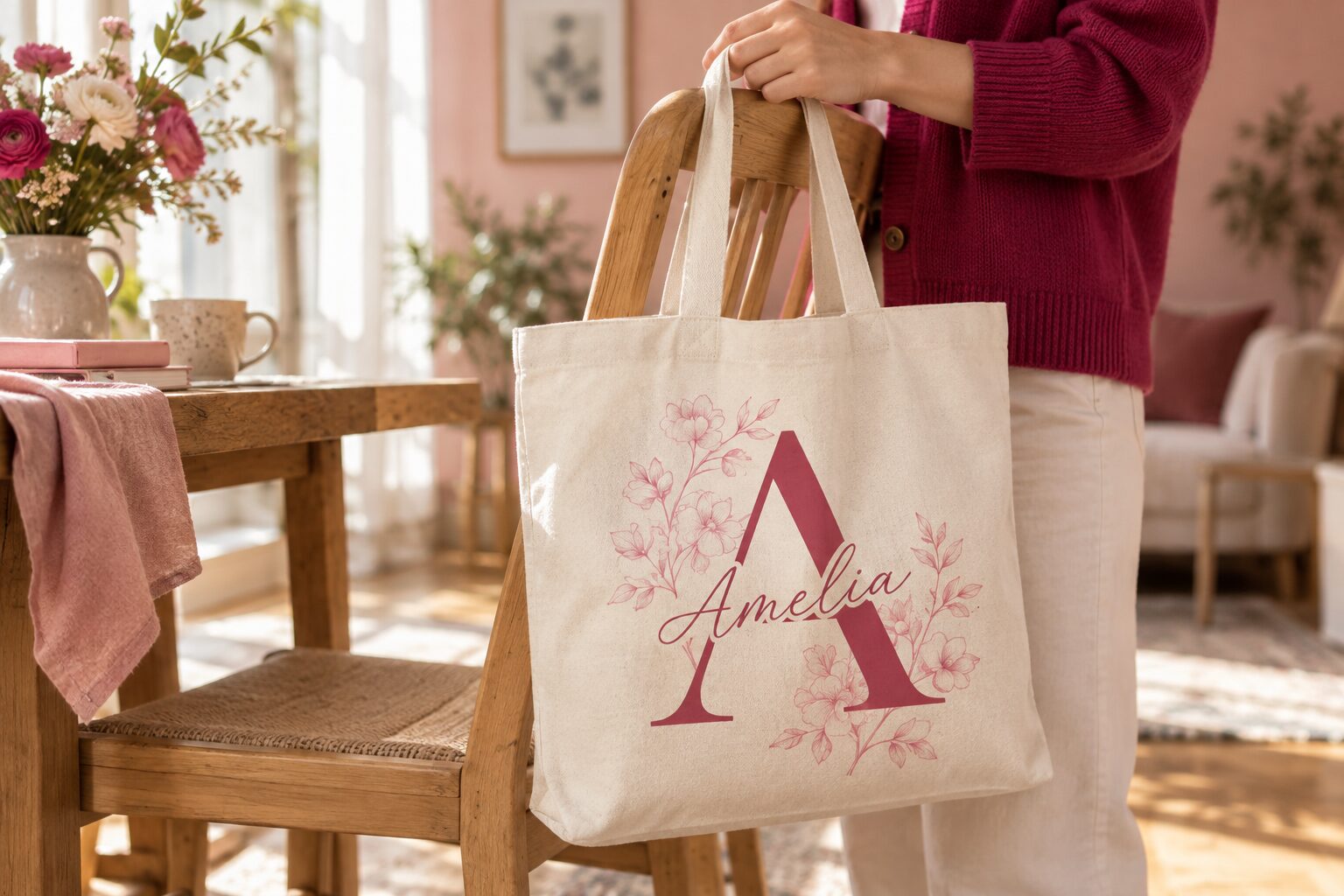 personalized tote bags for you-pinkdramatic.com-pink dramatic personalized gifts