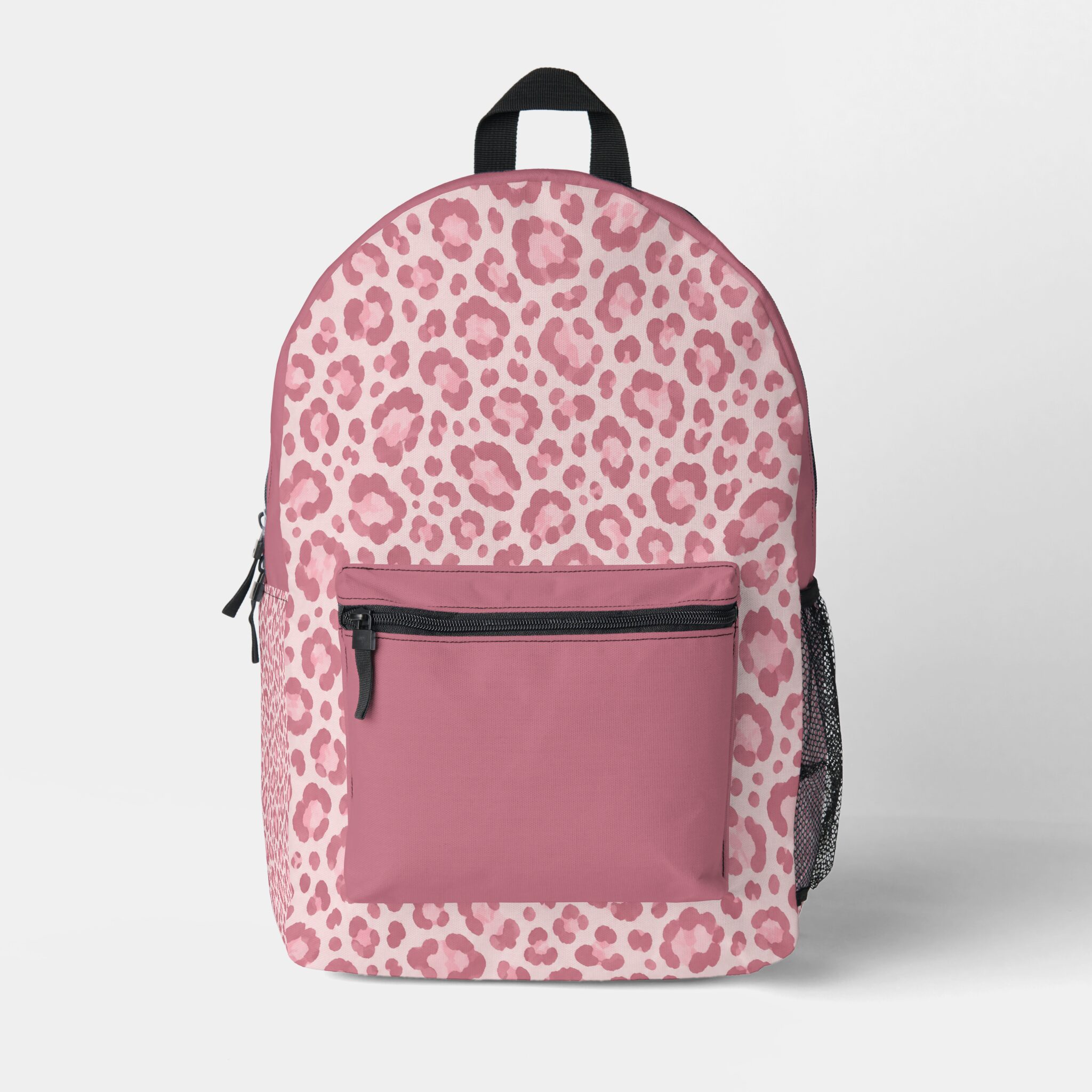 Bags & Accessories - Pink Dramatic personalized gifts for you Pink Leopard pattern personalized Printed Backpack-pink gifts-pink school backpacks-pink schoolbag- custom backpacks - Pink bags
