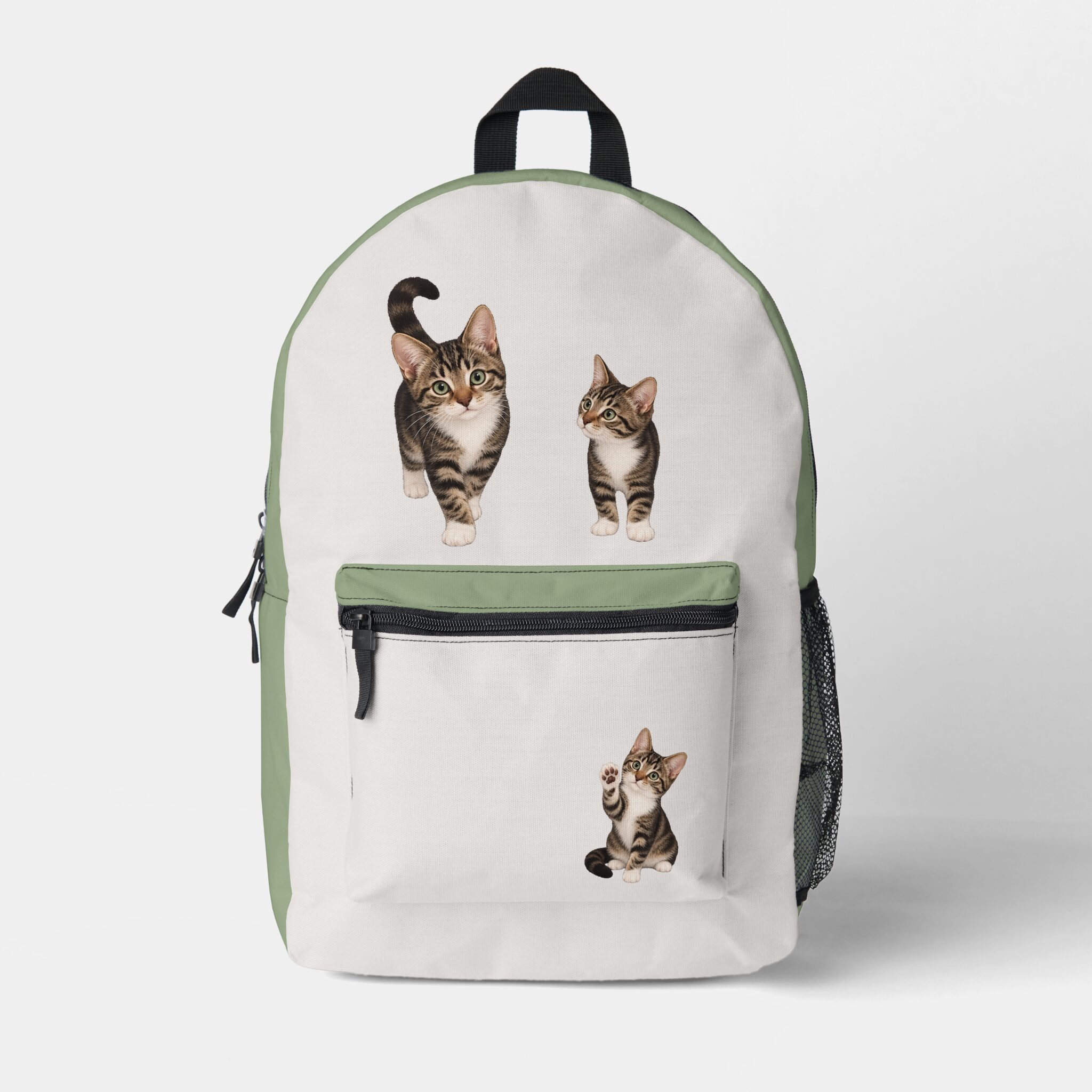 Bags & Accessories - Pink Dramatic personalized gifts for you Cute Tabby Kittens Backpack–Cat Lovers-pink gifts-cats backpacks-personalized gift ideas- custom backpacks- Pink bags