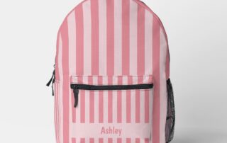 Light Pink Striped Kawaii style Backpack - Pink Dramatic personalized gifts for you pink Personalized backpack-pink backpack-soft pink backpack-pink striped backpack-pink personalized gift-pink personalized backpack girl-pink backpack-pink customizable backpack