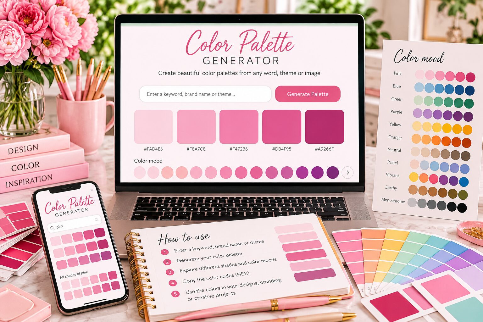 color palette generator - Pink Dramatic personalized gifts for you color palette generator- color palette generator hexa-color palette generator image-pink dramatic