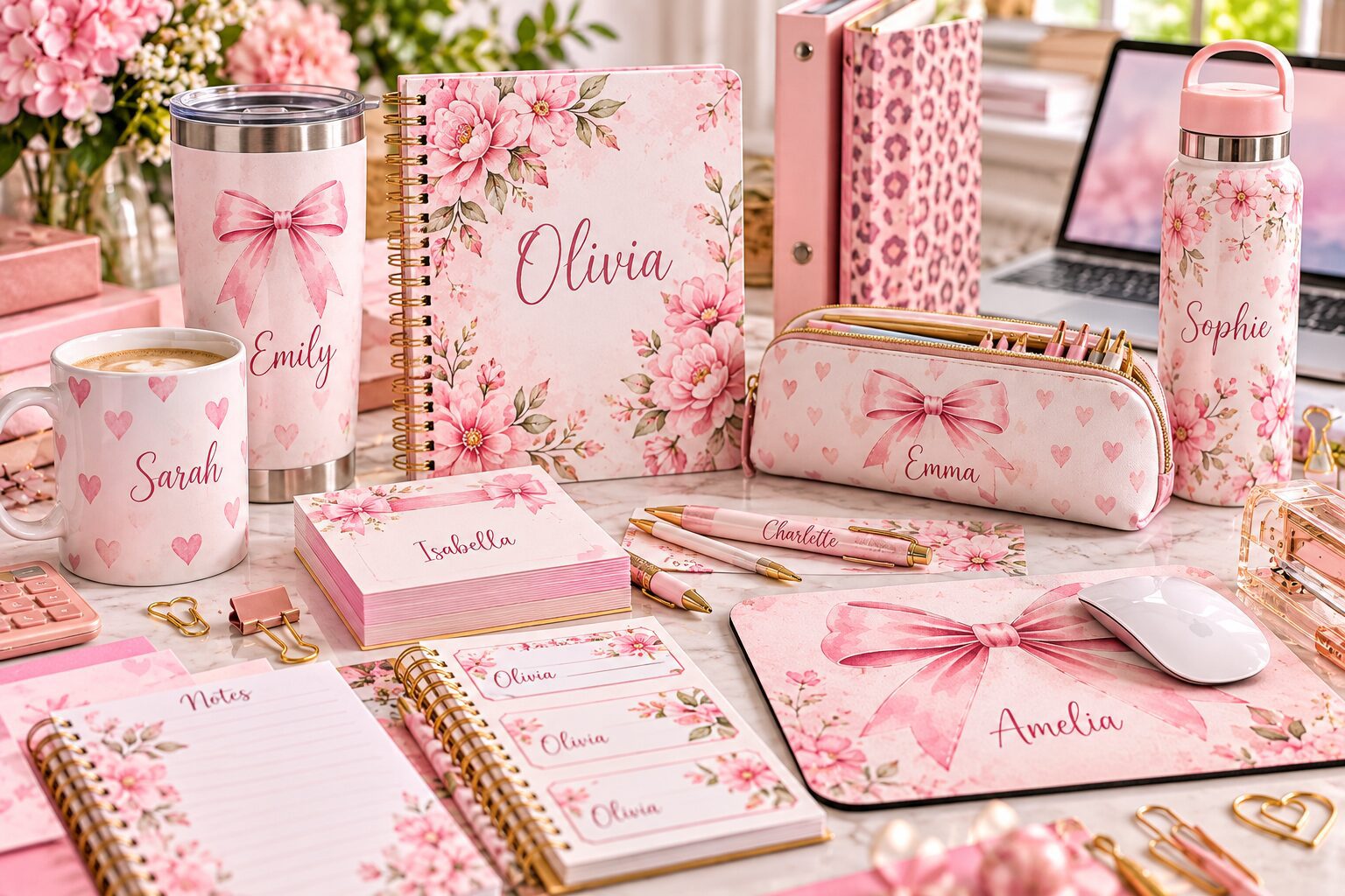 Personalized Office & School Supplies - Pink Dramatic personalized gifts for you Shop personalized office and school supplies including custom planners, notebooks, pencil cases, water bottles, tumblers, mugs, pens, labels and mouse pads.-pink dramatic-pink dramatic gifts